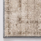 LUMI 8x10 Washable Area Rug for Living Room, Ultra Soft Traditional Vintage Rugs Non Slip with Rubber Backing, Low Profile, High Traffic, Stain Resistant Carpets, Ideal for Bedroom, Dining Room
