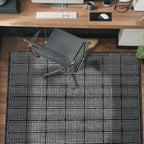Rugshop Bohemian Stripe Lines Washable Non Slip Area Rug 3' x 5' Black