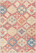 Dash and Albert Pali Machine Washable Area Rug - 5' x 8' Multicolor - Geometric Accent Rug - Anti-Slip Backing, Lightweight, Machine Washable, High Traffic Areas Kitchen, Mudroom, Laundry Room