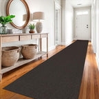 EARTHALL Extra Long Runner Rug 3x16 Ft Washable Runners for Hallways Cotton Non Slip Entryway Runner Braided Kitchen Runner Indoor Outdoor Carpet Runners for Hotels, Hall, Stair, Taupe/Coffee