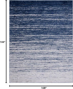 SAFAVIEH Area Rug 9x12 - Adirondack Collection - Large - Navy & Grey, Modern Ombre Design, Non Shedding & Easy to Clean, Ideal for Living Room, Bedroom, Office, Dining Space (ADR113E)