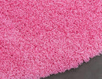 Unique Loom Solid Shag Collection Area Rug (6' 1" Round, Taffy Pink)