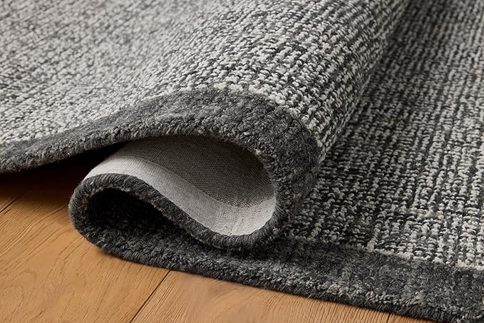 Loloi Magnolia Home by Joanna Gaines Henley Collection HNY-01 Ivory/Charcoal 8'-6" x 11'-6" Area Rug
