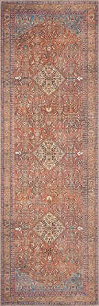 Loloi Loren Collection LQ-06 Red/Multi 5'-0" x 7'-6" Area Rug