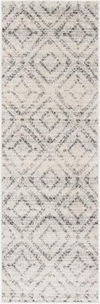 SAFAVIEH Adirondack Collection Runner Rug - 2'6" x 8', Light Grey & Grey, Modern Diamond Distressed Design, Non-Shedding & Easy Care, Ideal for High Traffic Areas in Living Room, Bedroom (ADR131C)