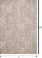 Loloi Darby Collection DAR-05 Beige/Grey 2'-7" x 4' Accent Rug