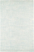 Dash & Albert Crosshatch Sky Hand Micro Hooked Wool Rug, 8.5 X 11.5 Feet, Blue Solid Pattern