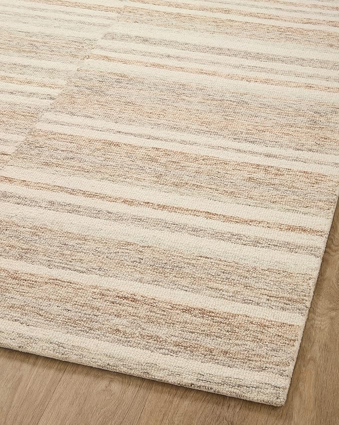 Loloi Chris Loves Julia Chris Collection CHR-03 Ivory/Clay 8'-6'' x 11'-6'', .50" Pile Height, Area Rug