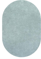 Eyely UES100S-5OV Supersoft Haze Solid Low-Pile Indoor Area Rug, Coastal, Bohemian, Minimalist, Classic, Casual for Bedroom,Kitchen,Living Room,Non Shedding,Easy-Washing, Blue, 5 X 8 Oval