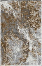 LUXE WEAVERS Marble Swirl Abstract Area Rug, Gray 2x3