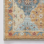 LUMI Washable Area Rug 5x8 for Living Room, Ultra Soft Stain Resistant Carpet with Non Slip Rubber Backing, Non-Shedding Low Pile Rugs for Bedroom, Dining Room, Indoor, Office