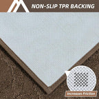 COSY HOMEER Door Mat 24”x36”,Absorbent Dirt Trapper Entryway Rugs,Non-Slip Welcome Mat,Washable Entry Rugs,Low Pile Doormat for Front Back Door,Wet Shoes & Paws,Brown