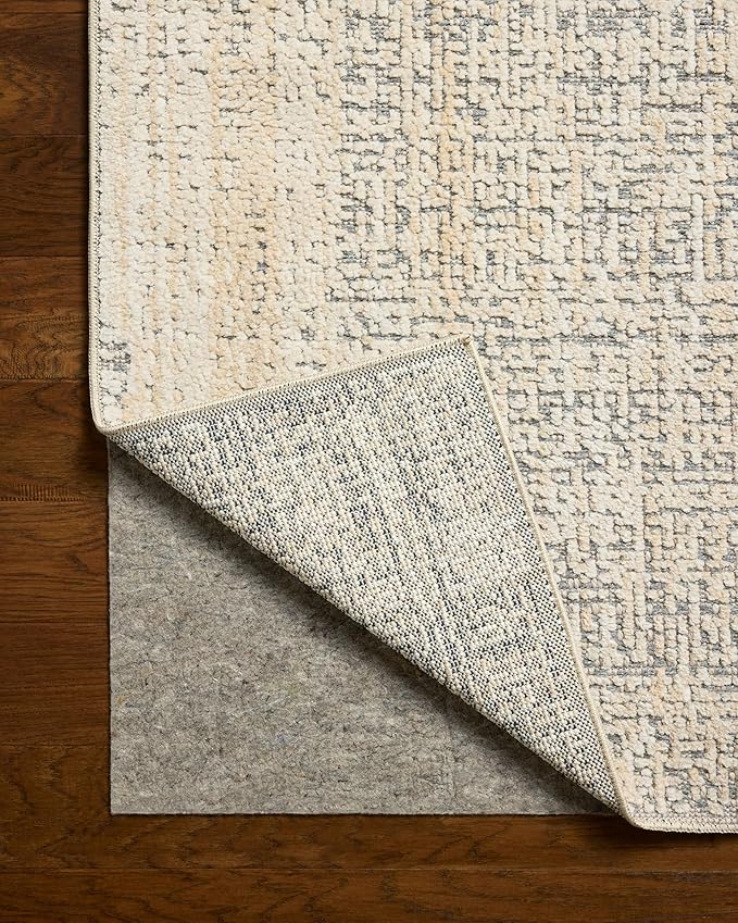 Loloi Amber Lewis Bexley Collection BEX-03 Natural/Slate 2'-7" x 12'-0" Runner Rug Neutral, Textured, Living, Bedroom, Dining, Carpet