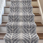 Well Woven Custom Size Hallway & Stair Runner- Harlow Rhodes Grey 27 Inches Wide x 12 Feet Long Runner (27" x 12') Runner Rug - Contemporary Design, Ultra-Soft, Easy-Clean