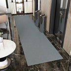 Ottomanson 2'7" x 40' Hallway Runner with Scraper Pile - Extra Durable Non-Slip Rug Mat for Indoor & Outdoor Use - Ideal for Kitchen, Entryway & Garage - High-Traffic Carpet, Gray