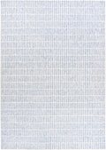 Hand-Tufted 100% Wool Area Rug – Unique Modern Geometric Grid Pattern, Soft Plush Textured Carpet for Living Room, Bedroom, Dining Room & Entryway (Blue, 8' x 12')