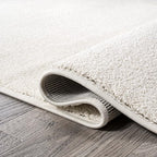 JONATHAN Y Haze Solid Low-Pile Cream Indoor Area Rug 12x15, Coastal,Bohemian,Minimalist,Classic, Easy-Cleaning for Living Room,Bedroom,Kitchen,Pet Friendly,Non-Shedding (SEU100T-15)