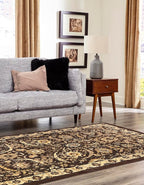 Unique Loom Espahan Collection Area Rug - Cape Cod (4' 1" x 6' 1" Rectangle, Brown/ Beige)