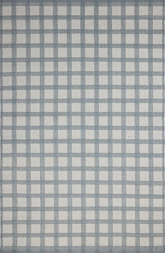 Loloi Magnolia Home by Joanna Gaines Ryder Collection RYD-02 Blue/Ivory 8'-6" x 11'-6" Area Rug