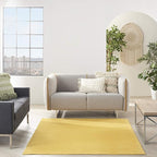Nourison Home Nourison Essentials Yellow 5' x 7' Area Rug - Easy Clean, Non Shedding, Bed Room, Living Room, Dining Room, Kitchen (5' x 7')