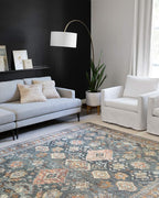 Loloi Skye Collection SKY-10 Sea/Rust 9'-0" x 12'-0" Area Rug
