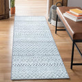 Bloom Rugs Washable Non-Slip 7 ft Runner - Ivory/Gray Traditional Moroccan Runner for Entryway, Hallway, Bathroom, and Kitchen - Exact Size: 2.5' x 7'