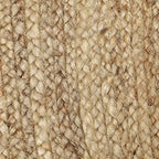 REDEARTH Rectangular Area Rug - Hand Woven Braided 100% Natural Jute - Artisan Made Boho Jute Rugs for Bedroom - Kitchen - Living Room - Farmhouse - Aesthetic Home Decor (6'x9' - Natural)