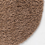 Unique Loom Solid Shag Collection Area Rug (5' 1" Round, Sandy Brown)