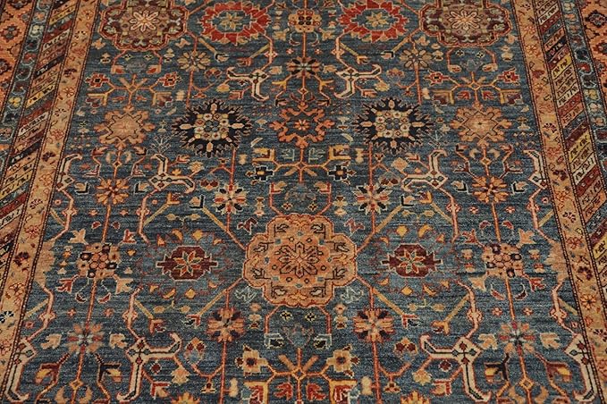 Traditional Collection 7' 11'' X 4' 11'' Rug Rug, All-Over 100% Wool Carpet for Home Décor, Foyer and Hallway