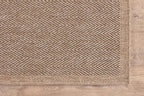 CAMILSON Easy Jute Round Rug 6ft Indoor Outdoor Natural Color Fiber Area Rugs for Living Room Patio and Kitchen Rug Herringbone Woven Design Easy-Cleaning Washable Outside Carpet Alfombras (6 Round)