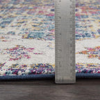 Livabliss Odelia Vintage Bohemian Runner Area Rug,2'7" x 7'3",Purple/Grey