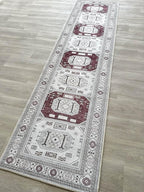 Fame Living Faded Oushak Rug, Turkish Vintage Floral Pastel Large Oversized Area Rugs for Living Room Dining Bedroom Kitchen Bathroom Nursery (848CrRd, 2'5" x 9'8")