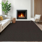 EARTHALL Washable Area Rugs 6x9 Ft Non Slip Living Room Rugs Cotton Rubber Backed Dining Room Rug Braided Bedroom Rugs Indoor Outdoor Floor Carpet for Living Room, Bedroom, Dining Room, Taupe/Coffee