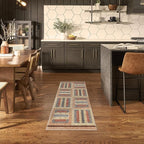 Nourison Home Nordic Multicolor 2' x 6' Area Rug - Easy Clean, Non Shedding, Bed Room, Living Room, Dining Room, Kitchen (6' Runner)