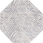 Unique Loom Finsbury Collection Area Rug - Meghan (7' 10" Octagon, Gray and Ivory)