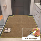 jxgzyy Extra Long Hallway Runner Rug, 3x16 Foot Commercial Carpet Runner, Non-Slip Entrance Floor Mat for Narrow Halls, Stairs, and Entryways, Coffee