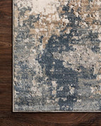 Loloi Teagan Collection TEA-06 Sand/Mist 3'-4" x 5'-7" Accent Rug, Large, Soft Neutral Rug, High-Traffic for Living Room, Bedroom, Home Office, Dining Area