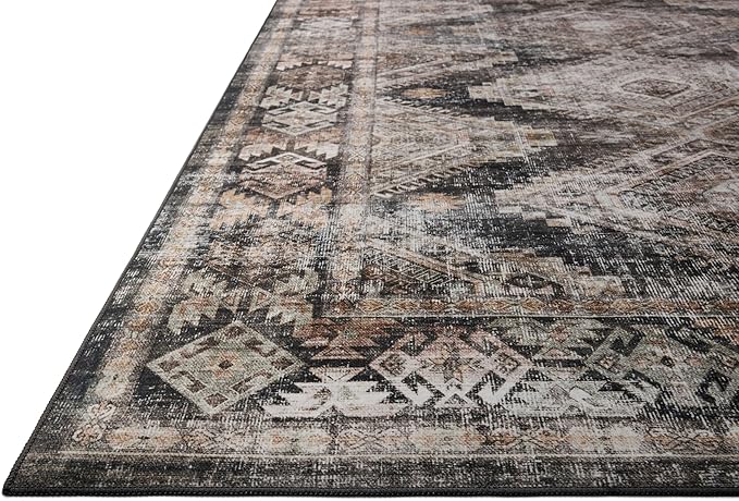 Loloi Amber Lewis Josie Collection JOS-04 Ink/Earth 2'-0" x 5'-0" Accent Rug