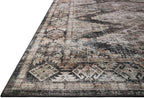 Loloi Amber Lewis Josie Collection JOS-04 Ink/Earth 2'-3" x 3'-9", .13" Pile Height, Low Profile, Machine Washable, Accent Rug