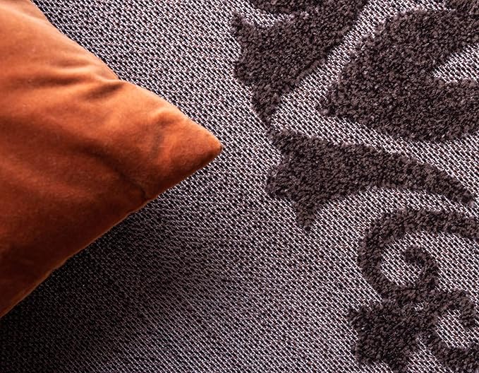 Unique Loom Outdoor Modern Collection Area Rug - Chicago (8' x 10' Rectangle, Brown/ Orange)