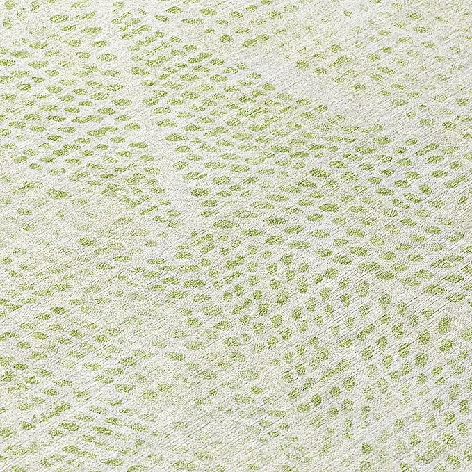 Addison Rugs Chantille ACN591 Aloe 2'3" x 7'6" Indoor Outdoor Hallway Runner Rug, Stain Resistant Washable Kitchen Area Carpet for Bathroom, Laundry and Bedroom Rug