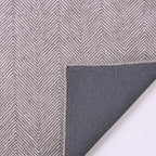 Modern Herringbone Chevron Collection Handcrafted Wool Area Rug - Durable, Zigzag Pattern, for High Traffic, Contemporary Design for Living Room, Bedroom, Dining Room Decor (Smoke Grey, 3' x 5')