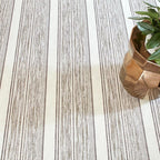 Dash & Albert Ellington Stripe Grey Machine Washable Rug, 3 X 5 Feet, Grey Stripe Pattern