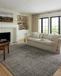 Loloi Kamala Collection KAM-06 Charcoal/Ivory 4'-0" x 6'-0" Accent Rug