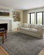 Loloi Kamala Collection KAM-06 Charcoal/Ivory 2'-7" x 10'-0" Runner Rug