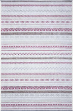 Alfa Rich 3x10 Mauve Off White Washable Area Rugs for Living Room Hallway Kitchen Decor Runner Rug