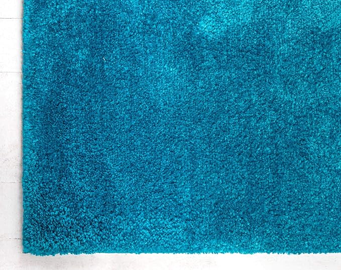 Unique Loom Solo Collection Area Rug - Calabasas (3' 3" x 5' 3" Rectangle, Turquoise)