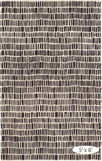 Dash & Albert Roark Charcoal Hand Tufted Wool Rug, 2.5 X 8 Feet, Grey/Ivory Geometric Pattern