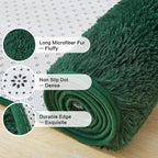 Andency 6x9 Area Rugs Emerald Green,Large Shag Fluffy Soft Shaggy Rugs for Living Room Bedroom, Non-Slip Thick Plush Carpet for Kids Girls and Boys, Dorm Nursery Home Decor Aesthetic