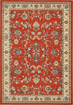 Unique Loom Sialk Hill Collection Area Rug - Washington (7' 1" x 10' Rectangle Terracotta/Cream)